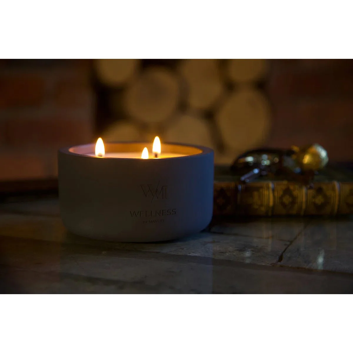 Wellness By Manuel Unwind & Refresh Candle Duo - 3 Wick - Image 3