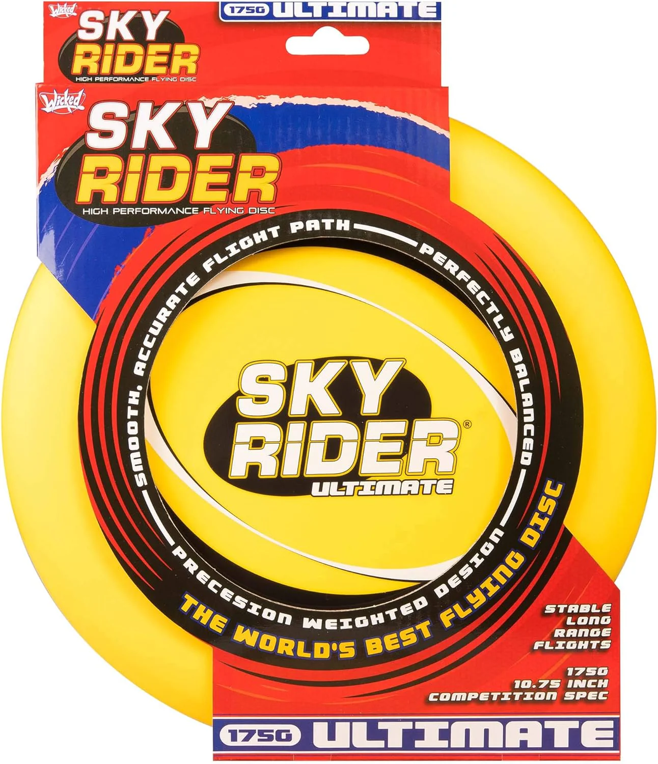 Wicked Sky Rider - High Performance Flying Frisbee (175g) - Yellow