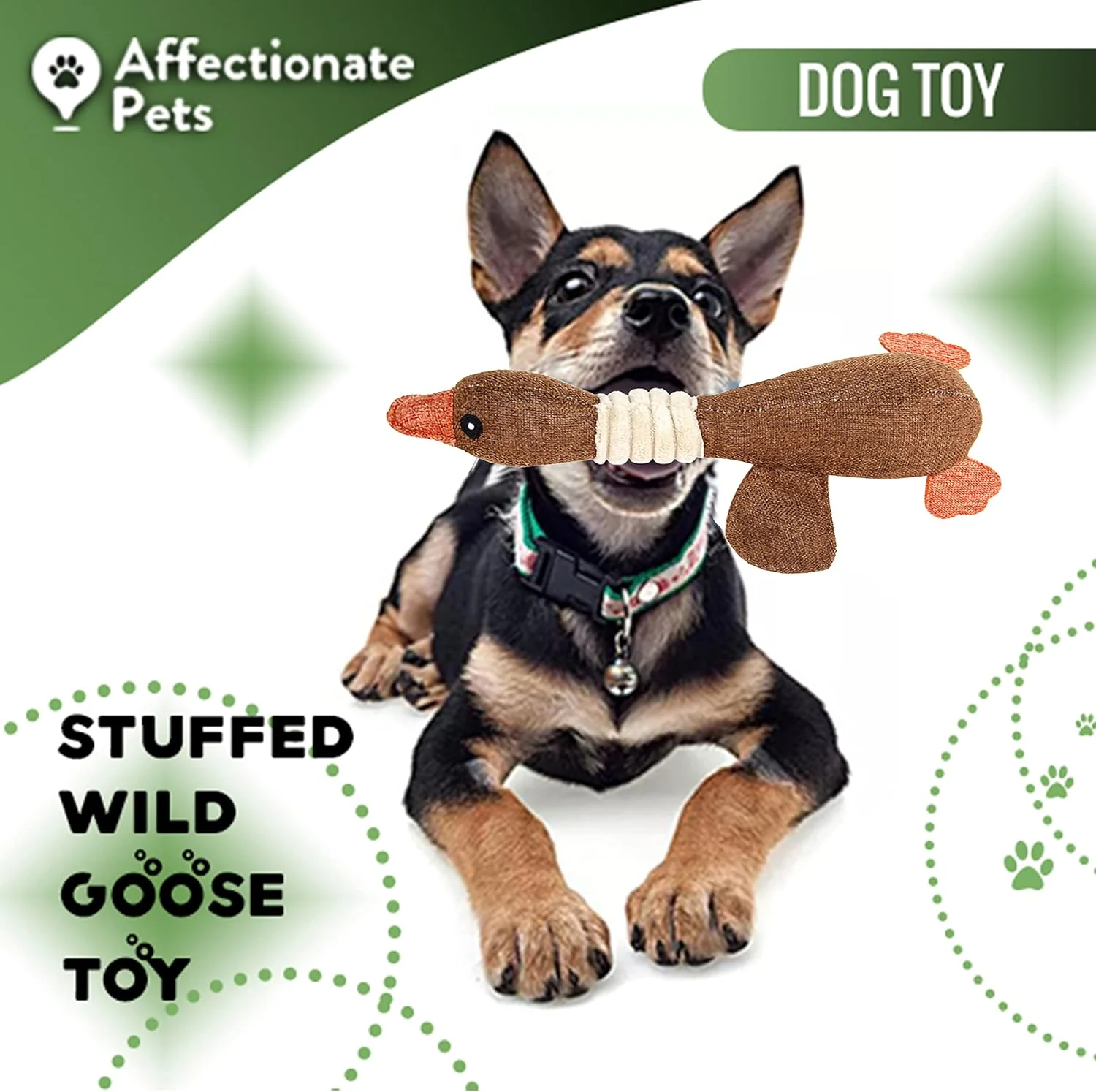 Wild Goose Squeaky Toy for Small to Medium Dogs - Image 3