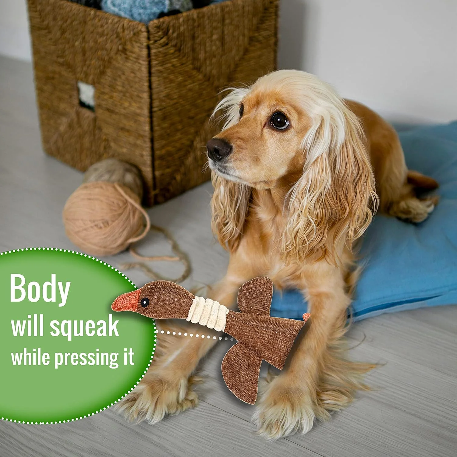 Wild Goose Squeaky Toy for Small to Medium Dogs - Image 5