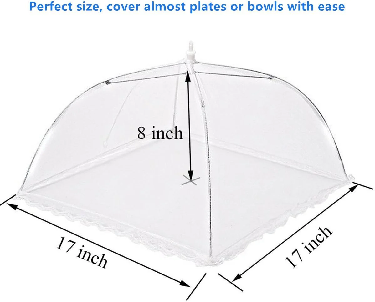 WISDOMWELL Pop-Up Mesh Food Covers - 4 Pack - Image 4