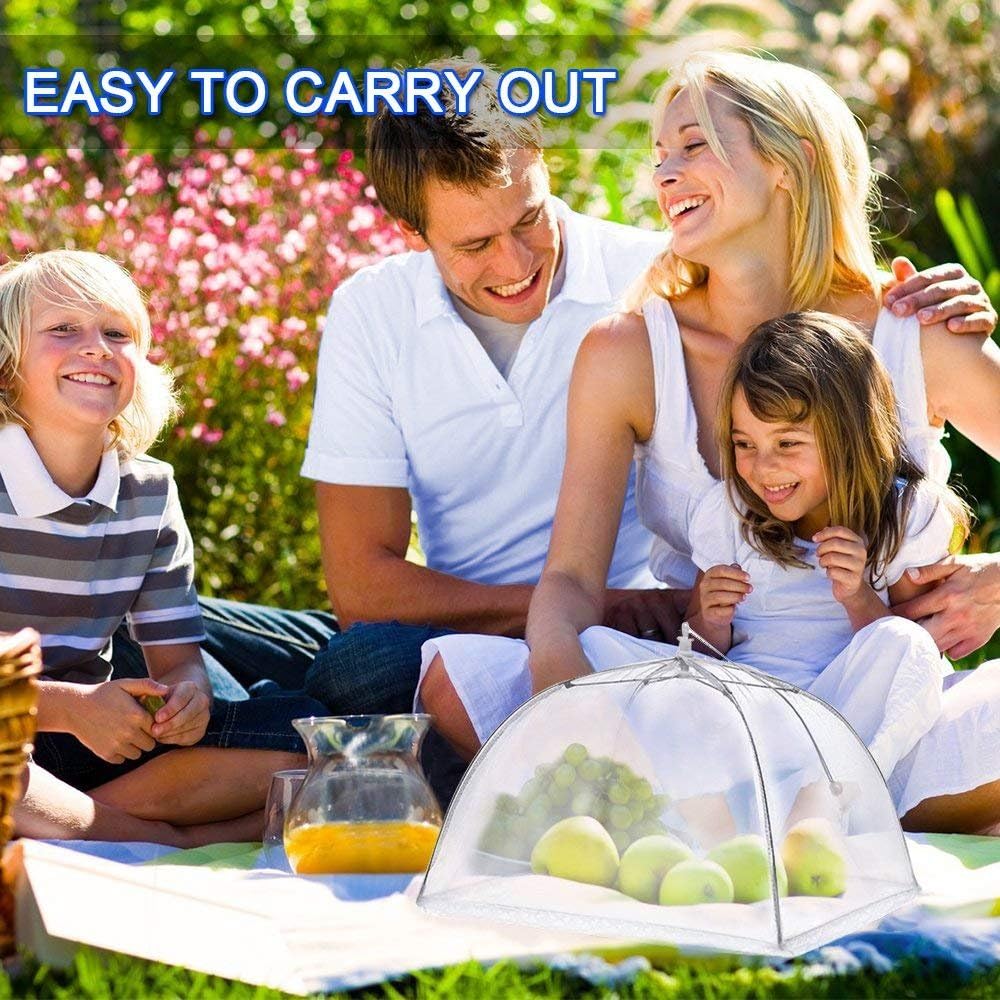 WISDOMWELL Pop-Up Mesh Food Covers - 4 Pack - Image 8