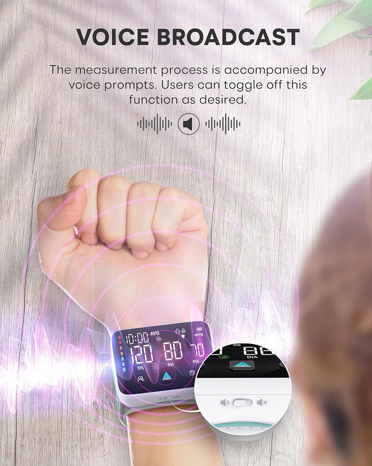 Rechargeable Wrist Blood Pressure Machine - Image 5