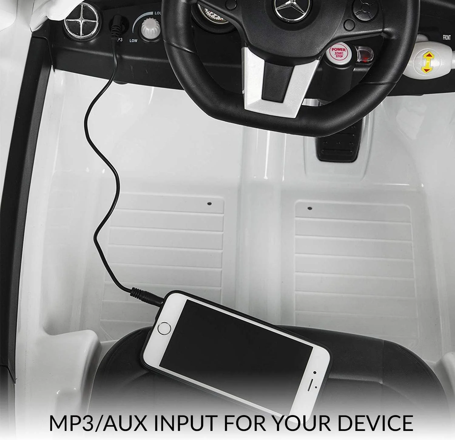 Xootz, Mercedes-Benz White SLS Official Licensed Kids Electric Ride On Car - Image 6