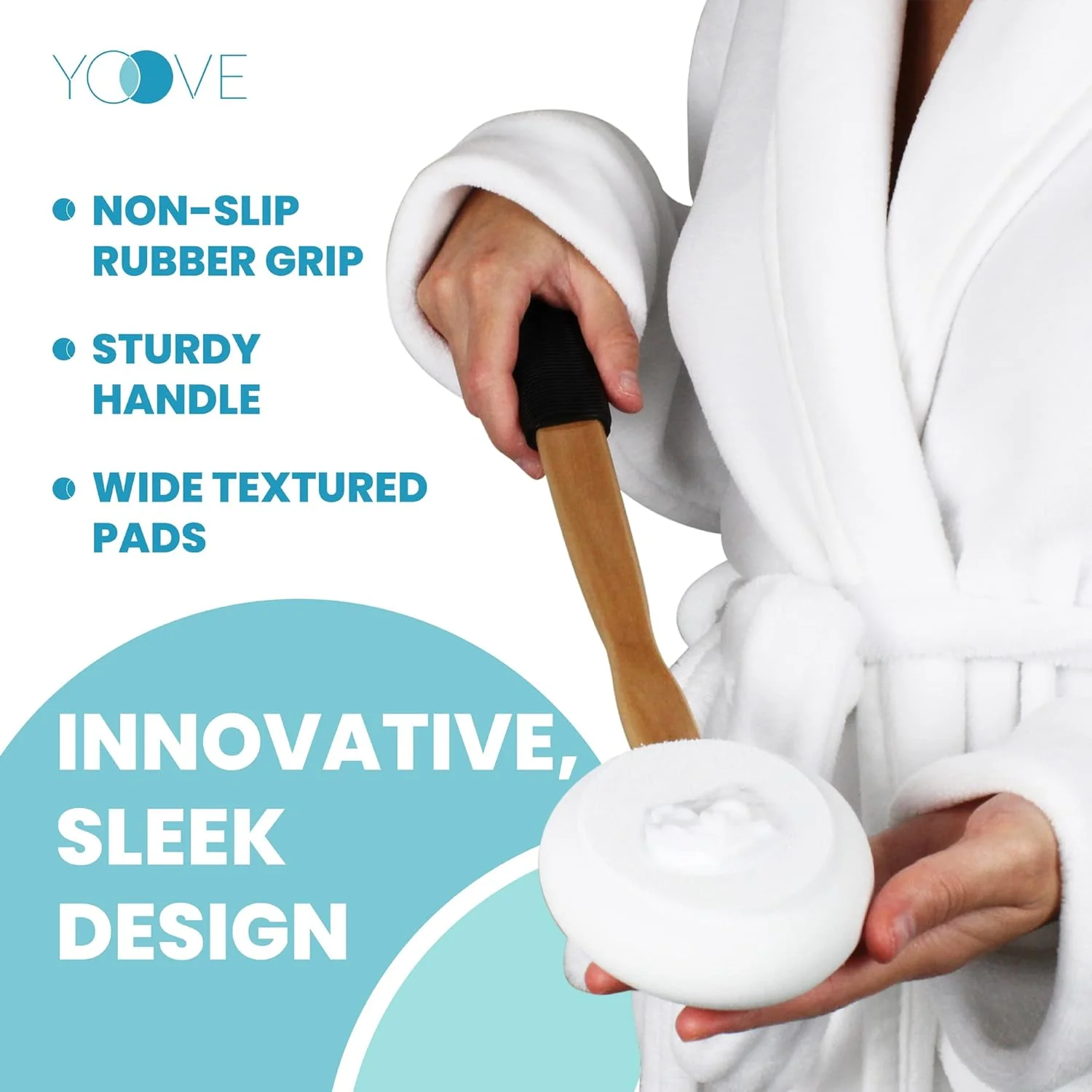 Yoove Lotion Applicator for Back - 17" Long Handle - Image 3
