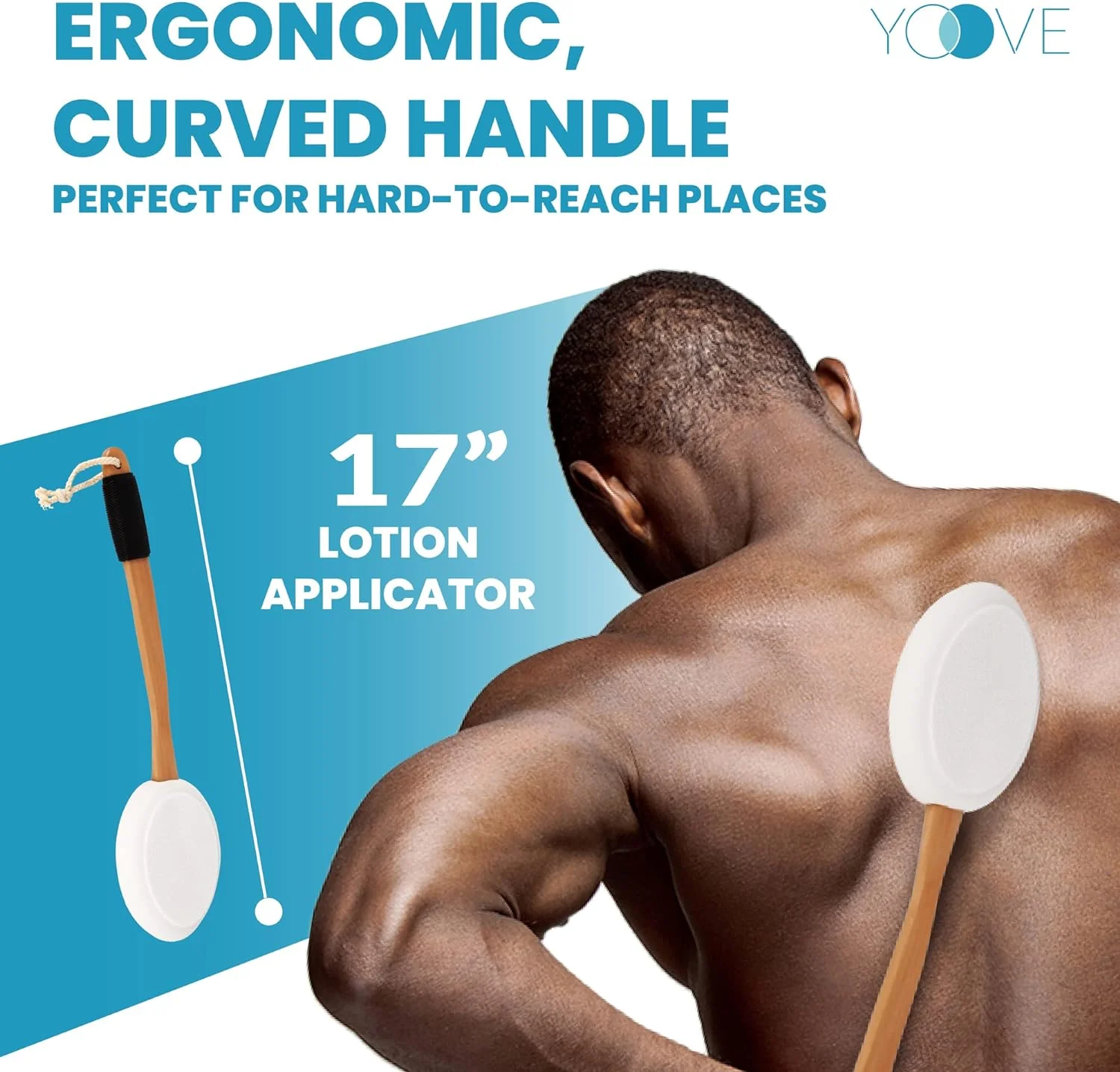 Yoove Lotion Applicator for Back - 17" Long Handle - Image 4