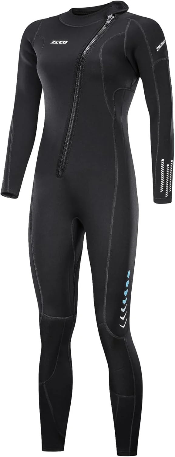 ZCCO Ultra Stretch Womens/Girls Wetsuit 3mm Front Zipper One Piece - X-Small - Image 8