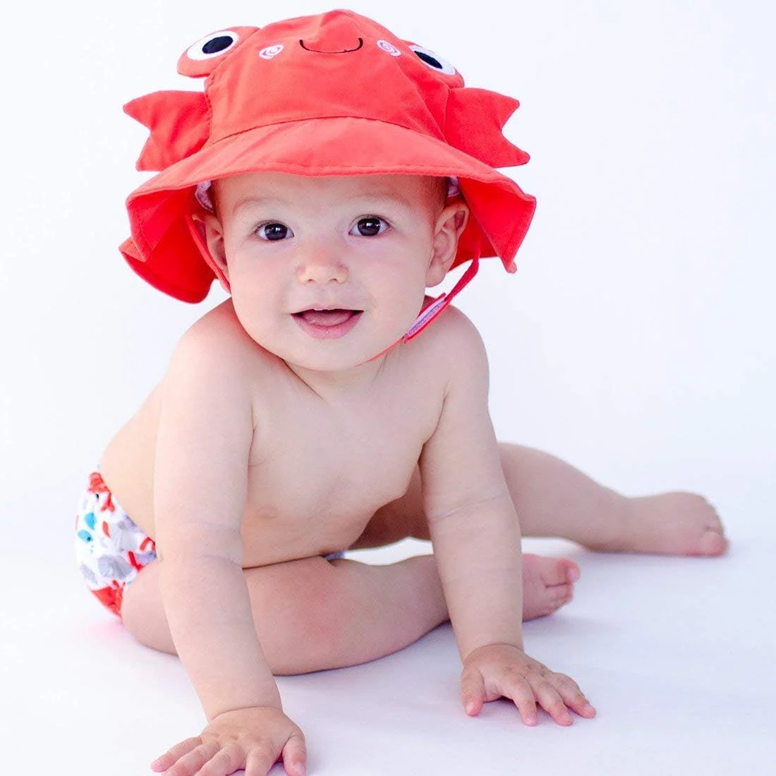 ZOOCCHINI Swim Nappy & Sun Hat Crab (12-24M) - Image 2