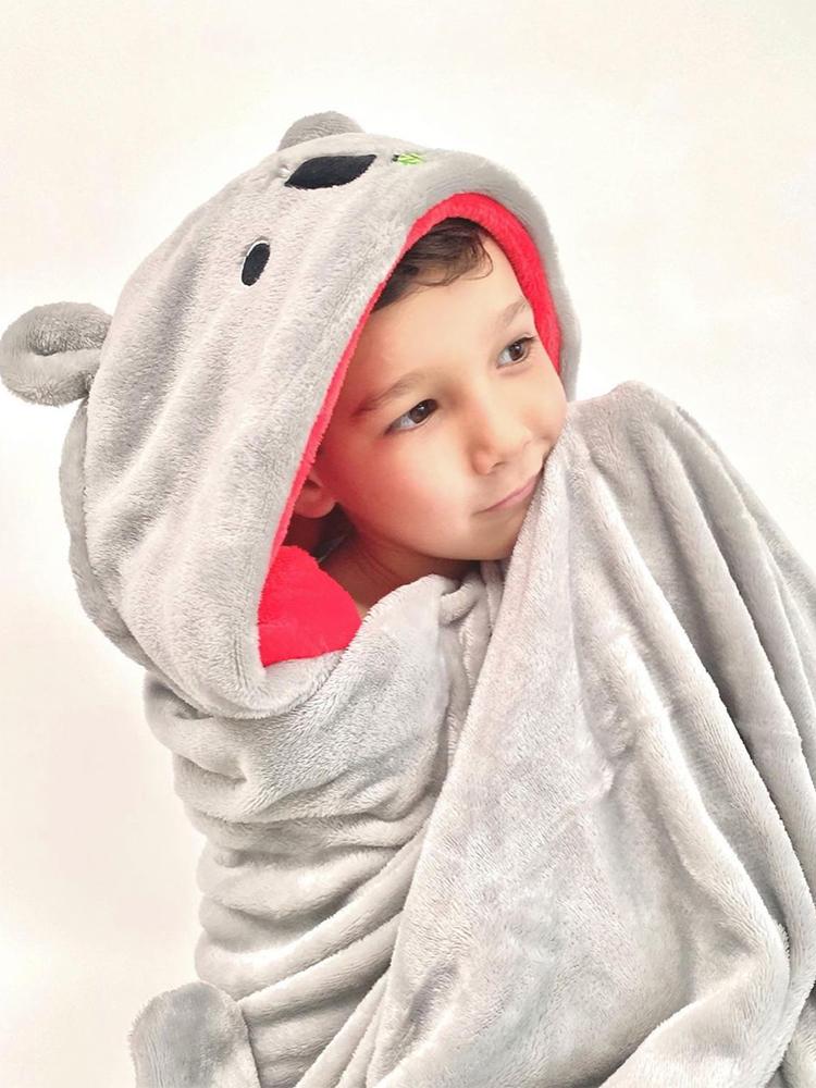 Zoocchini Toddler/Kids Animal Hooded Blanket - Kai the Koala - Image 3